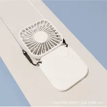 Portable Neck Fan Foldable Mini Handheld Fan with Power Bank USB Rechargeable Small Hand Fan Hanging Neck Fan Folding Desk Fan