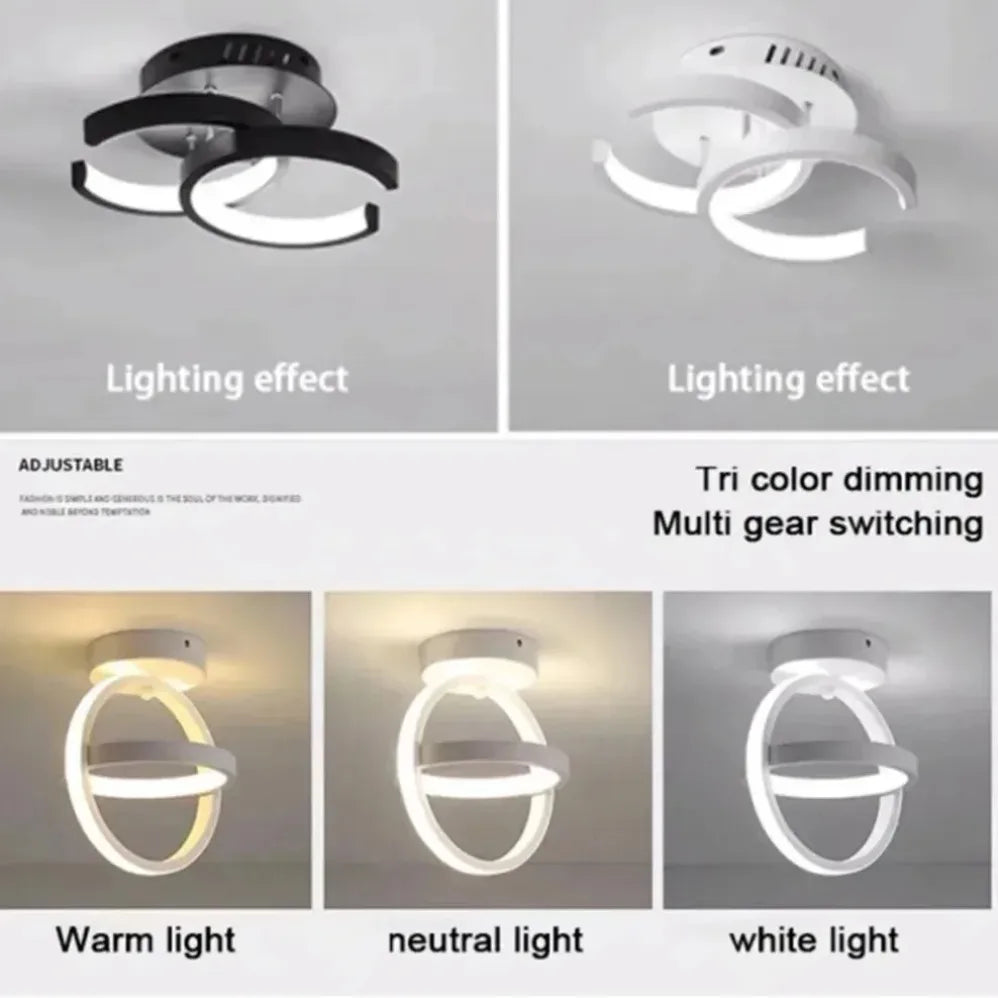 LED Strip Aisle Ceiling Lights Modern Minimalist Living Room Lamps For Balcony Entrance Staircase Home Decor Multiple shapes