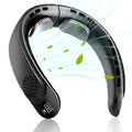 Portable Neck Fan 3-speed 4000mAh USB Charging Fast Cooling Multifunctional Digital Display Air Conditioner Outdoor Neck Fan