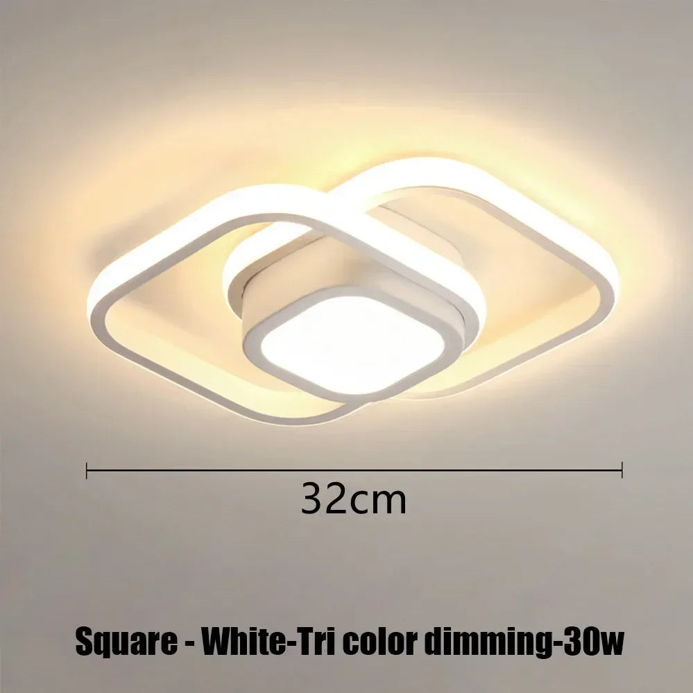 LED Strip Aisle Ceiling Lights Modern Minimalist Living Room Lamps For Balcony Entrance Staircase Home Decor Multiple shapes