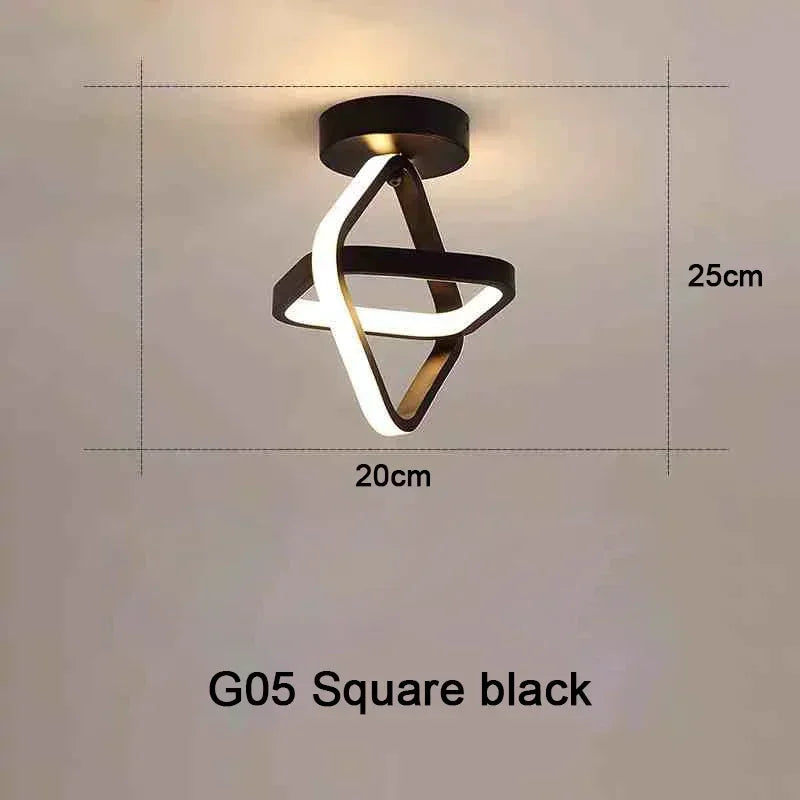 LED Strip Aisle Ceiling Lights Modern Minimalist Living Room Lamps For Balcony Entrance Staircase Home Decor Multiple shapes