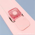 Portable Neck Fan Foldable Mini Handheld Fan with Power Bank USB Rechargeable Small Hand Fan Hanging Neck Fan Folding Desk Fan