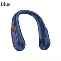 Portable Mini Hanging Neck Fan Bladeless Neckband Fan Digital Display Power Air Cooler USB Rechargeable Electric Fans ﻿